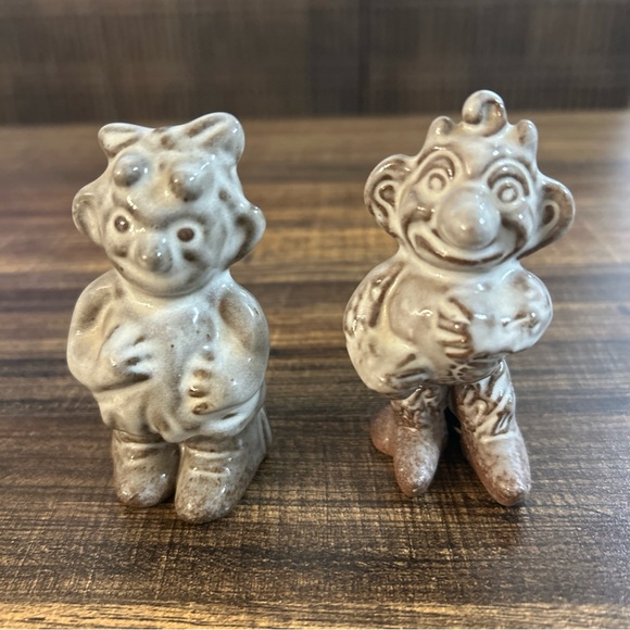 Vintage Krølle Bølle Troll Figurine Set by Marianne Starck Danish Ceramic